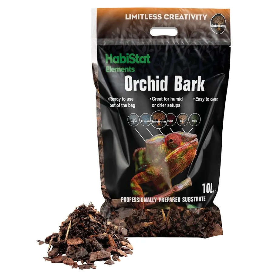 Orchideeënschors 10 L | Natuurlijke bodembedekking voor terrarium en plantenterrarium