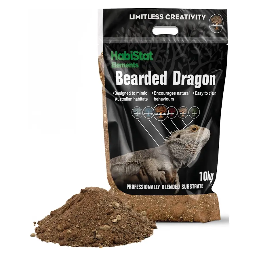 Woestijn bodembedekking | baardagaam substraat 10 kg | graafbodem klei zand grit