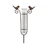 Regenmeter polyresin H115 cm met vogels