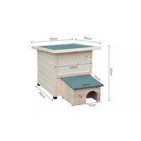 Egelhuis Mansion XL 53x65x52cm | nest- en schuilhuis voor egels