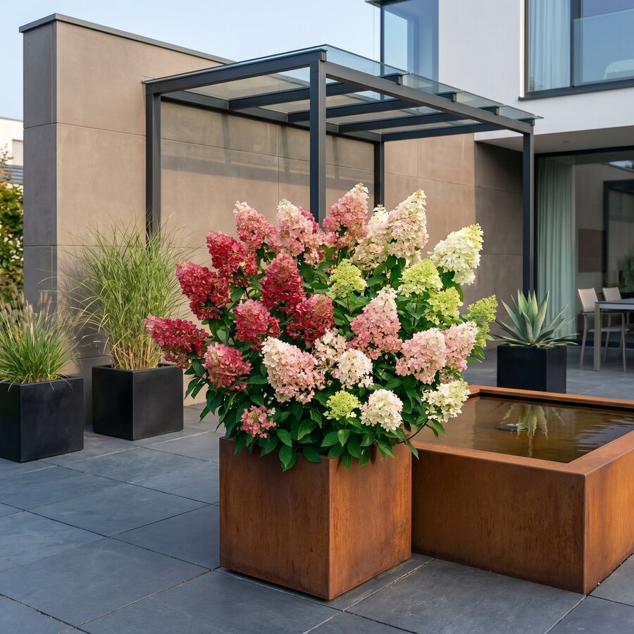 Hydrangea paniculata (pluimhortensia) | Ca. 40 cm hoog bij levering | In 17 cm pot | Licht roze bloempluimen voor tuin en terras