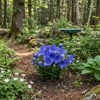 Platycodon grandiflorus 'Blue' (blauwe ballonplant) | ca. 20 cm hoog | In 12 cm pot | Sterke borderplant met blauwe ballonbloemen