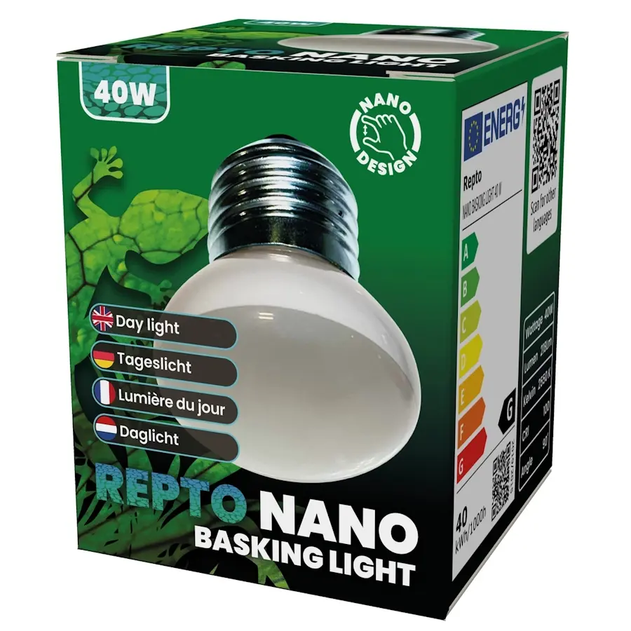 Nano baskinglamp voor gerichte terrarium warmteplek
