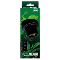 Keramische E27 lamphouder schuin voor terrariumverlichting | tot 160W | met schakelaar