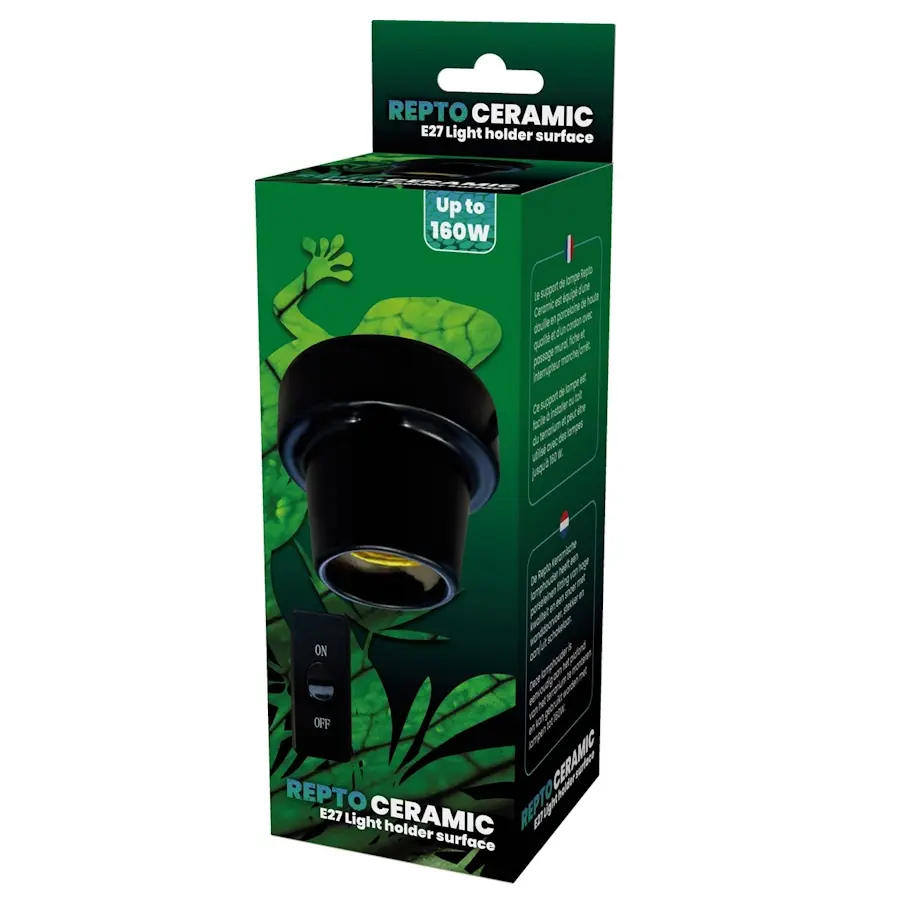 Keramische E27 lamphouder verticale montage | max. 160W