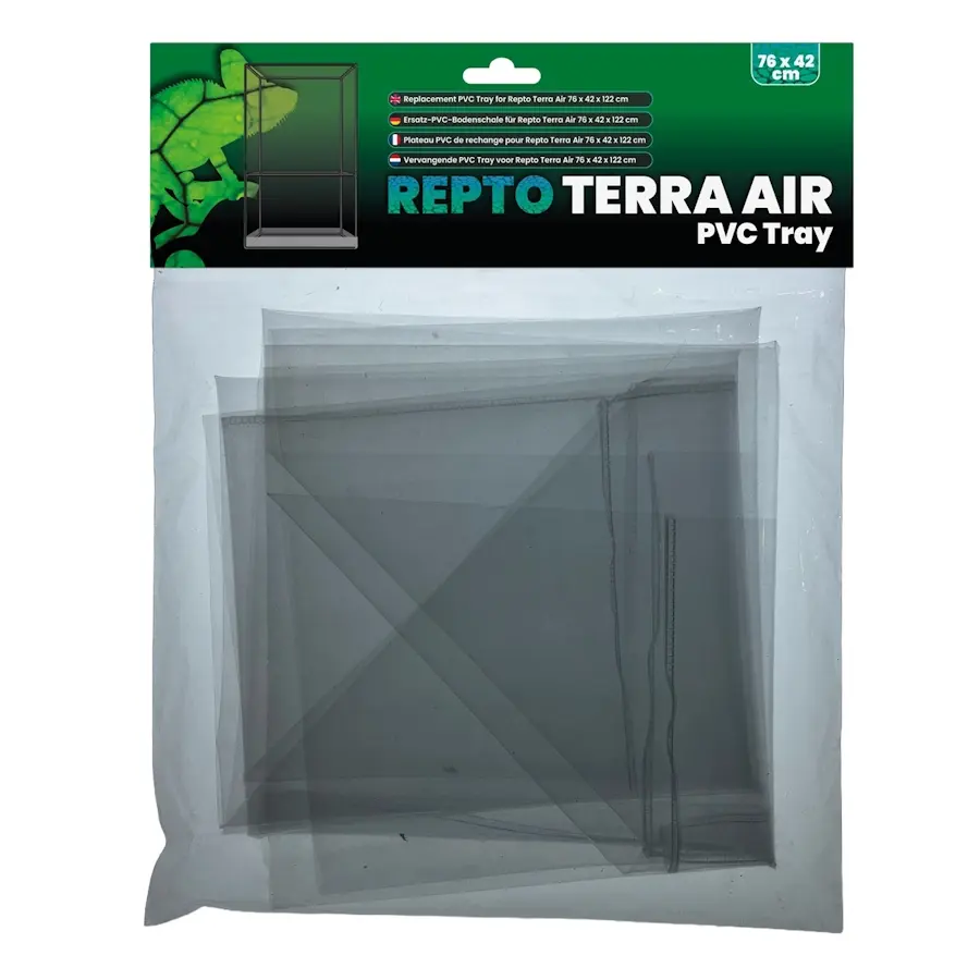 PVC bodembak voor gaas terrarium | substraat tray 76x42x12 cm