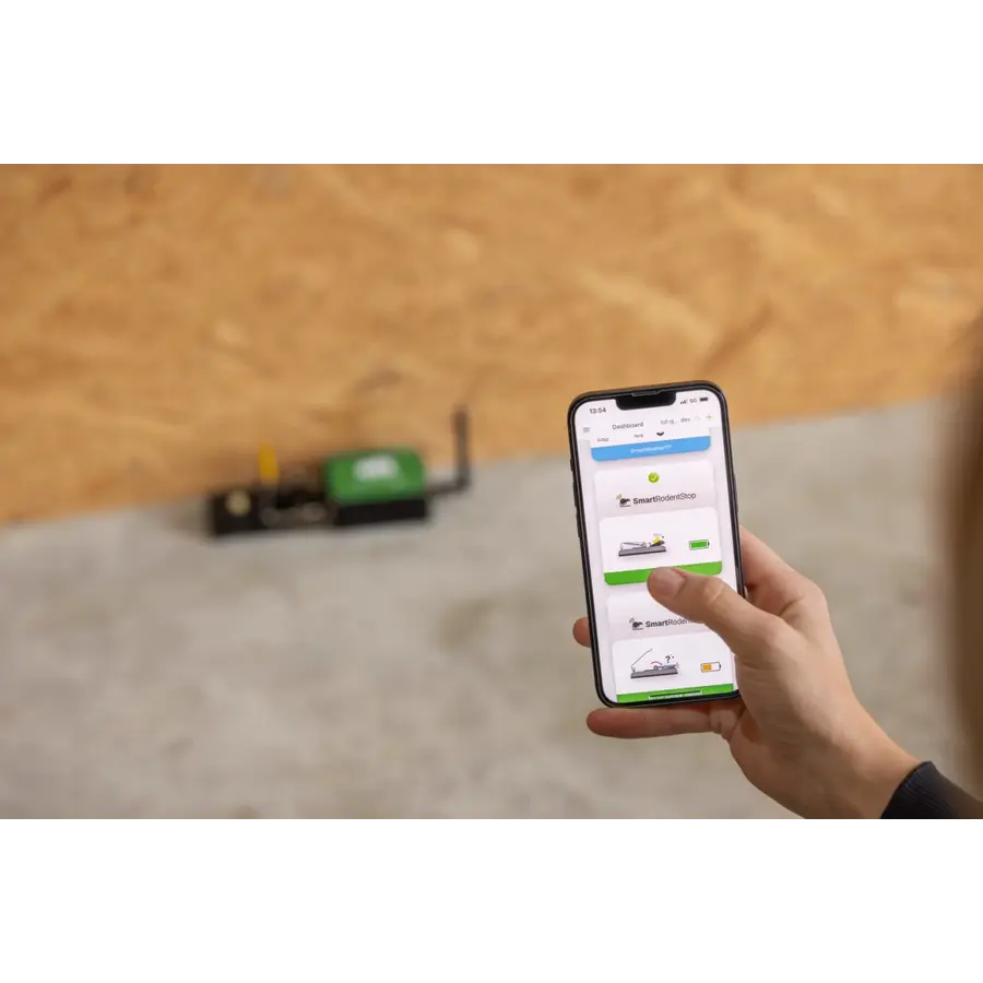 Slimme rattenval met wifi | app melding | 27 x 7 x 5 cm