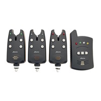 Cyprihunt Soft Touch 3+1 Bite Alarm - complete set beetmelders met draadloze ontvanger