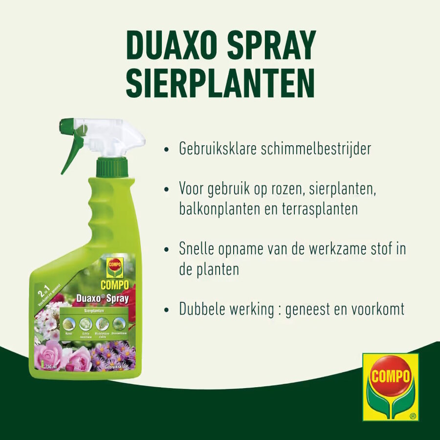 Schimmelbestrijder spray voor rozen en sierplanten 750 ml | preventief en curatief