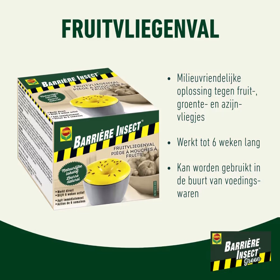 Fruitvliegenval | monitoringval | werkt tot 6 weken