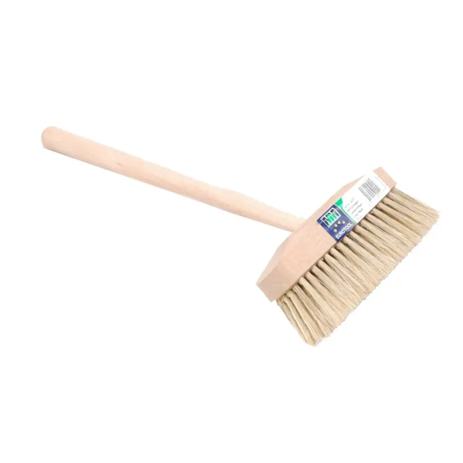Witluiwagen 15 cm van varkenshaar | houten steel 25 cm