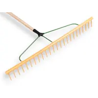 Polyhark 24 tands met egaliseerkant | werkbreedte 94 cm | houten steel 160 cm