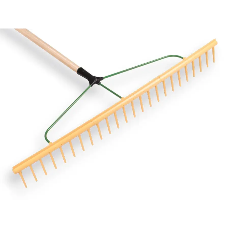 Polyhark 24 tands met egaliseerkant | werkbreedte 94 cm | houten steel 160 cm