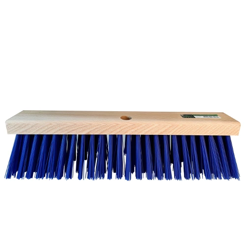 MM Eurotool Stalbezem PVC blauw 45 cm &VerticalLine; zichtbare vezellengte 110 mm &VerticalLine; FSC houten blok