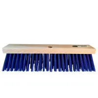 Stalbezem PVC blauw 45 cm | zichtbare vezellengte 110 mm | FSC houten blok