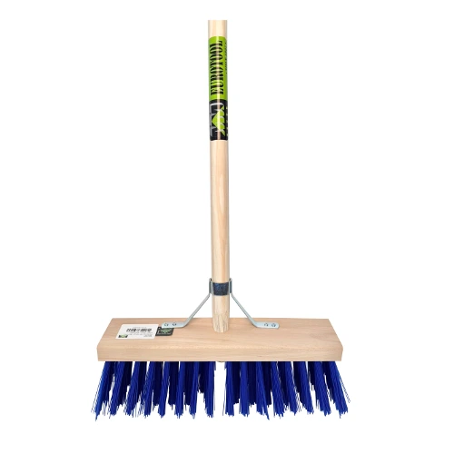 MM Eurotool Stalbezem PVC blauw 36 cm &VerticalLine; zichtbare vezellengte 110 mm &VerticalLine; steel 150 cm (&Oslash; 28 mm) &VerticalLine; stokhouder