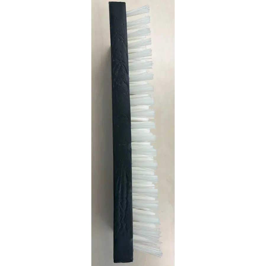 Kalverborstel | schuurborstel voor kalveren | nylon | wit | 45 x 15 cm | vulling 4 cm