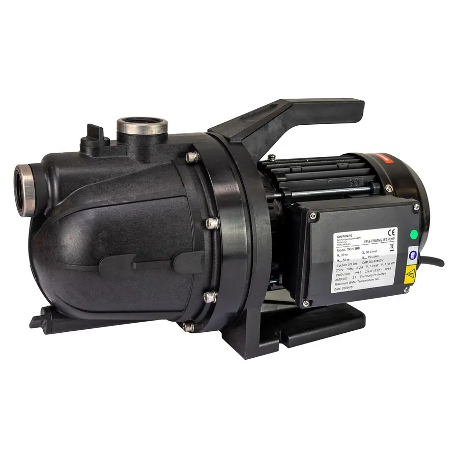 Zelfaanzuigende tuinpomp kunststof jetpomp 1,0 kW | 4200 l/uur | 52 m opvoerhoogte | 1” aansluiting