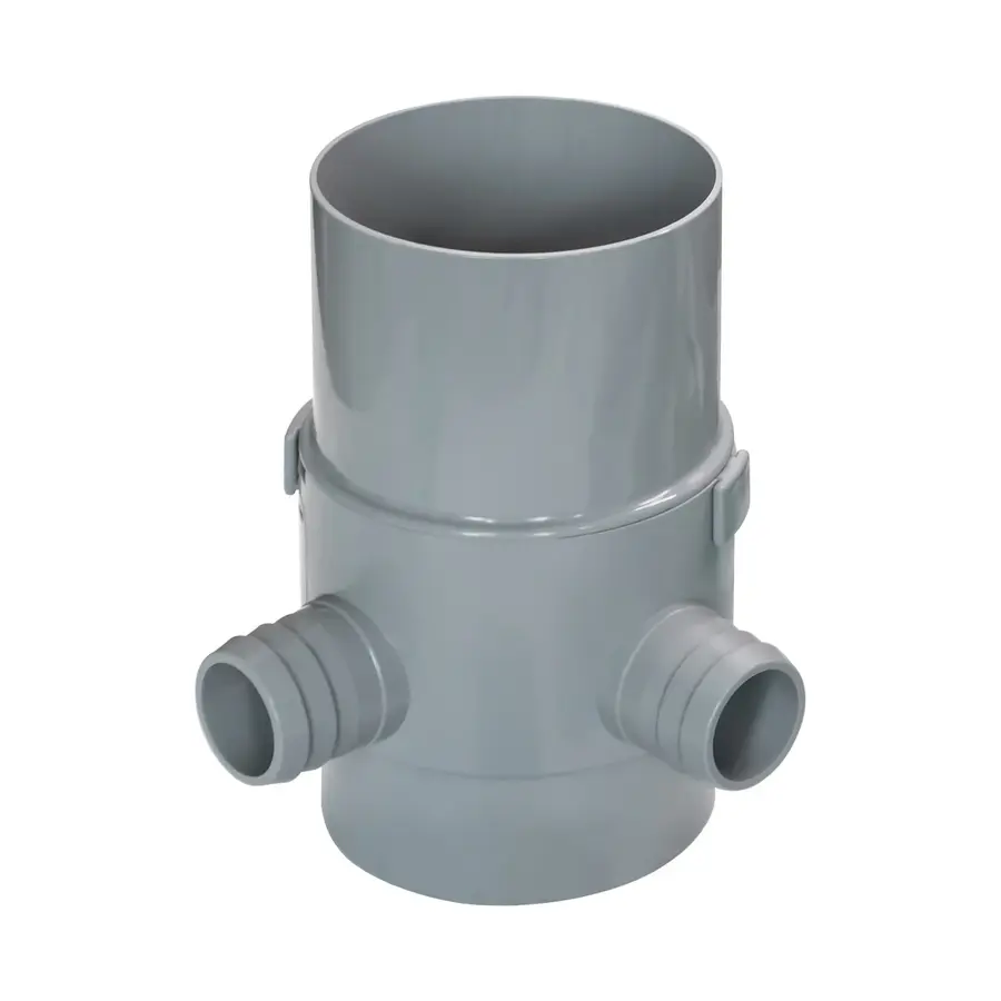 Regenton vulautomaat duo voor regenpijp 70–80 mm | 2 aansluitingen met winterstand