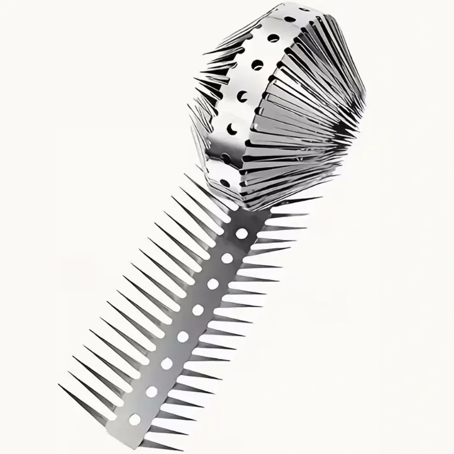 Anti-klim spike strip RVS 100 cm | spikes 5 cm voor regenpijp, hekwerk of bomen