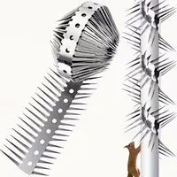 Anti-klim spike strip RVS 100 cm | spikes 5 cm voor regenpijp, hekwerk of bomen