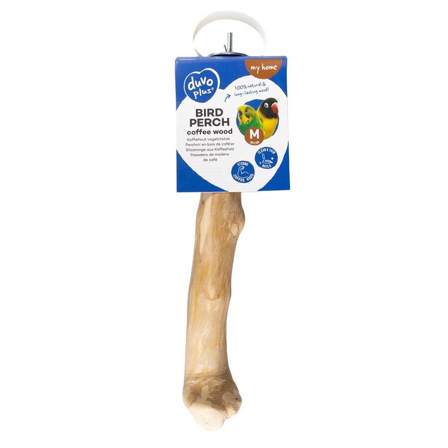 Koffiehout vogelzitstok bruin | natuurlijke zitstok 30 of 50 cm