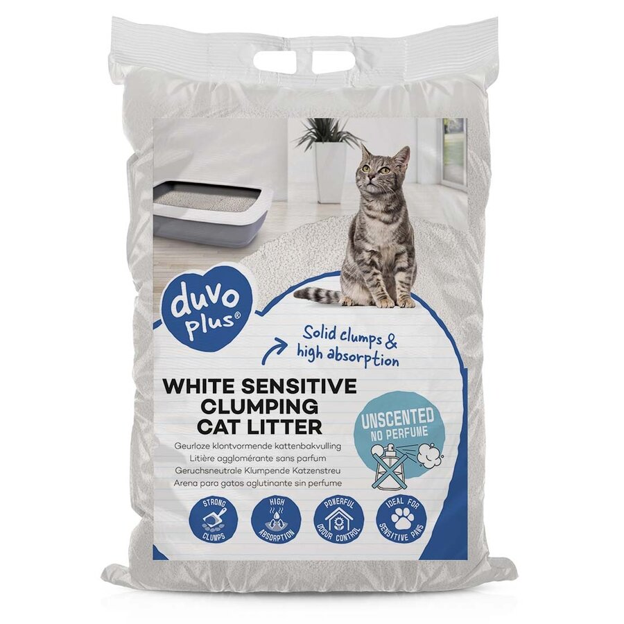 Geurloze klontvormende kattenbakvulling voor gevoelige pootjes | 12 kg