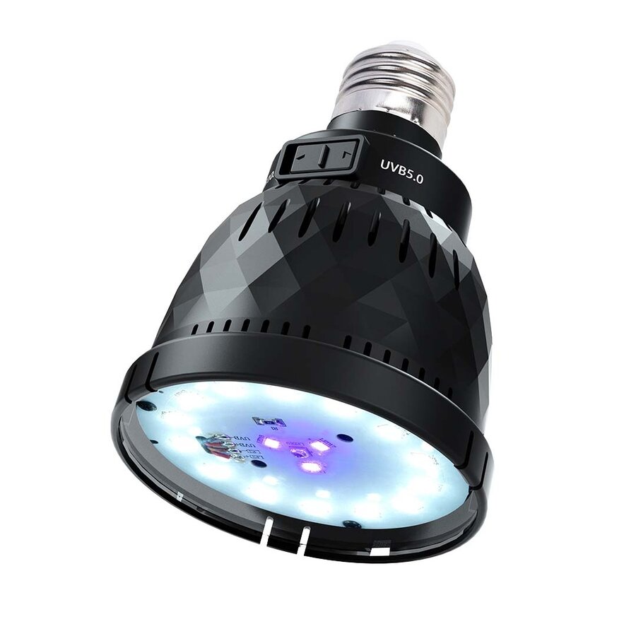 LED UVB combo lamp tropisch | woestijn 5W zwart 8x8x11 cm
