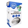 Stoom en slickerborstel wit