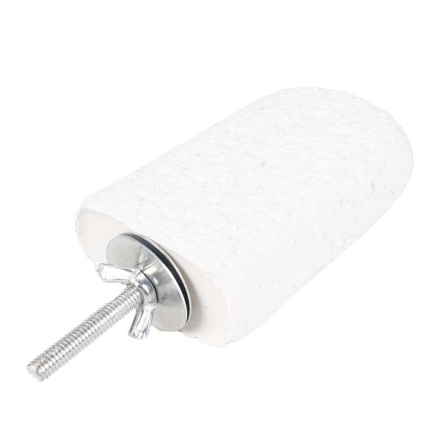 Calcium vogelplatform wit 11x6x3 cm | zitplatform voor snavel en nagels