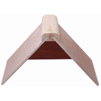 Zitschapje hout dicht | 18 x 18 cm | wandmontage voor duivenhok