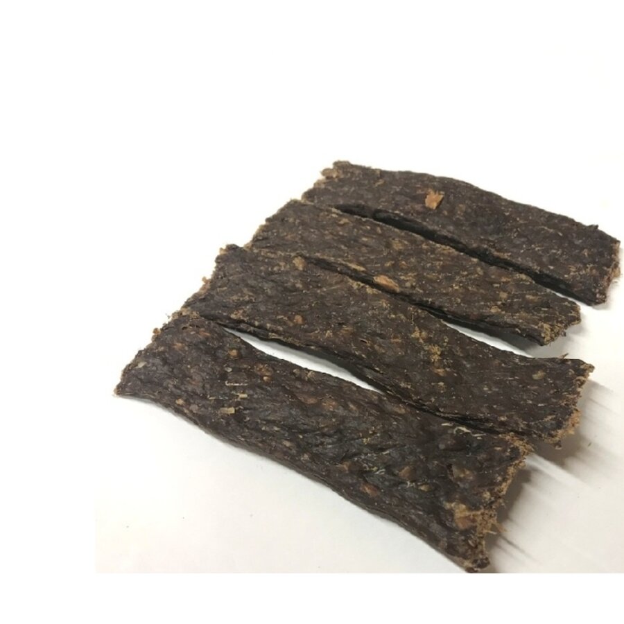 Wildzwijn vleesstrips 100 gram | 100% vlees | hypoallergeen