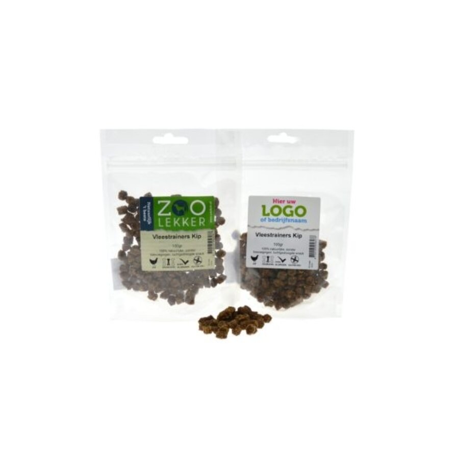 Vleestrainers kip 100 g | zachte trainers voor hondentraining