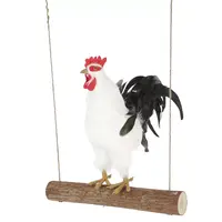 Kippenschommel voor kippen 39 cm | Ø 5 cm | met 2 touwen 300 cm en haken