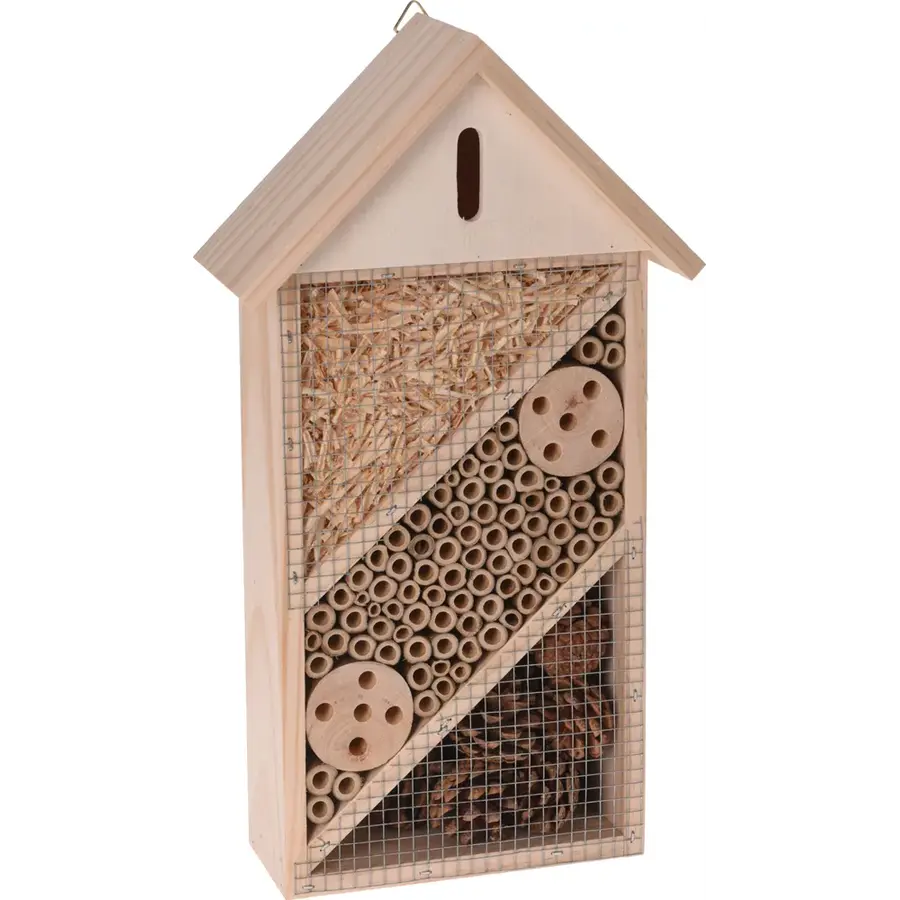 Insectenhotel 20,8 x 8,5 x 36 cm | nest- en overwinteringshulp