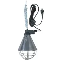 Warmtelamp armatuur 21 cm met spaarschakelaar (50%) | E27 | IPX4 | 5 meter snoer