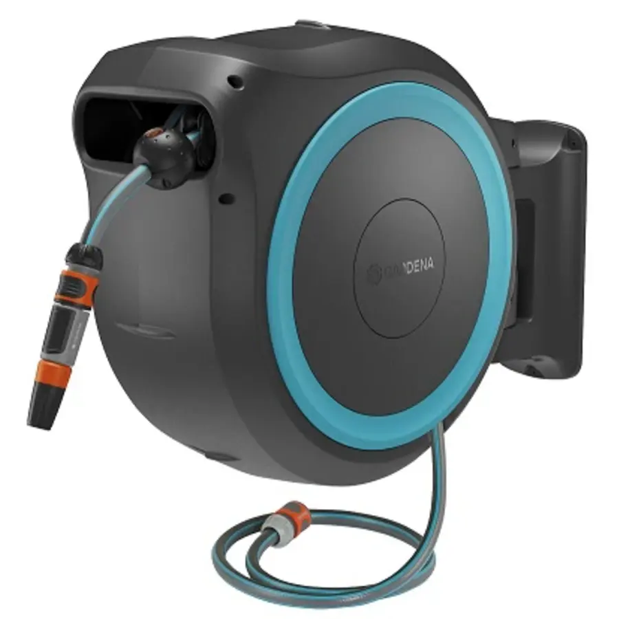 Accu wandslangenbox PowerRoll XXL set 40 m | automatisch oprollen | inclusief accu en lader