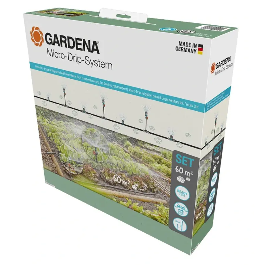 Startset druppelbewatering voor groenten en bloemen | micro-drip systeem 60 m²