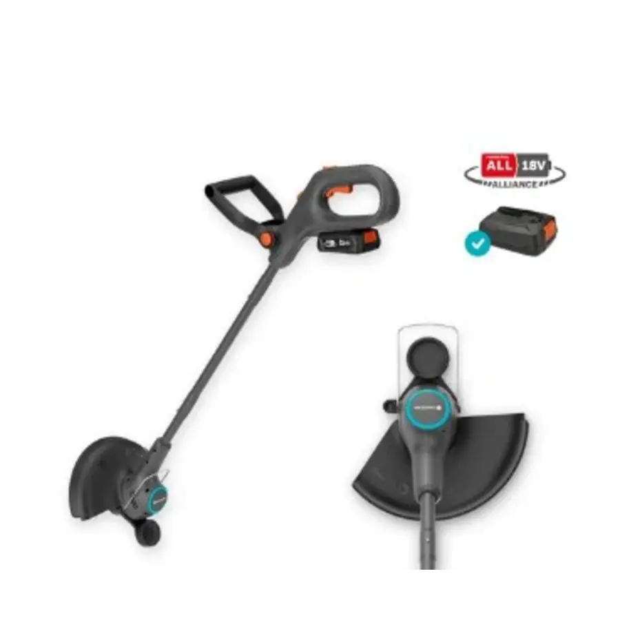 Accu grastrimmer 25 cm | 18V | set met 2Ah accu en lader