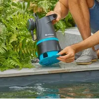 Hoogwater set 20000 | 20.000 l/u dompelpomp 2-in-1 + platte slang 10 m + opbergbox met voorfilter