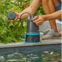 Hoogwater set 20000 | 20.000 l/u dompelpomp 2-in-1 + platte slang 10 m + opbergbox met voorfilter