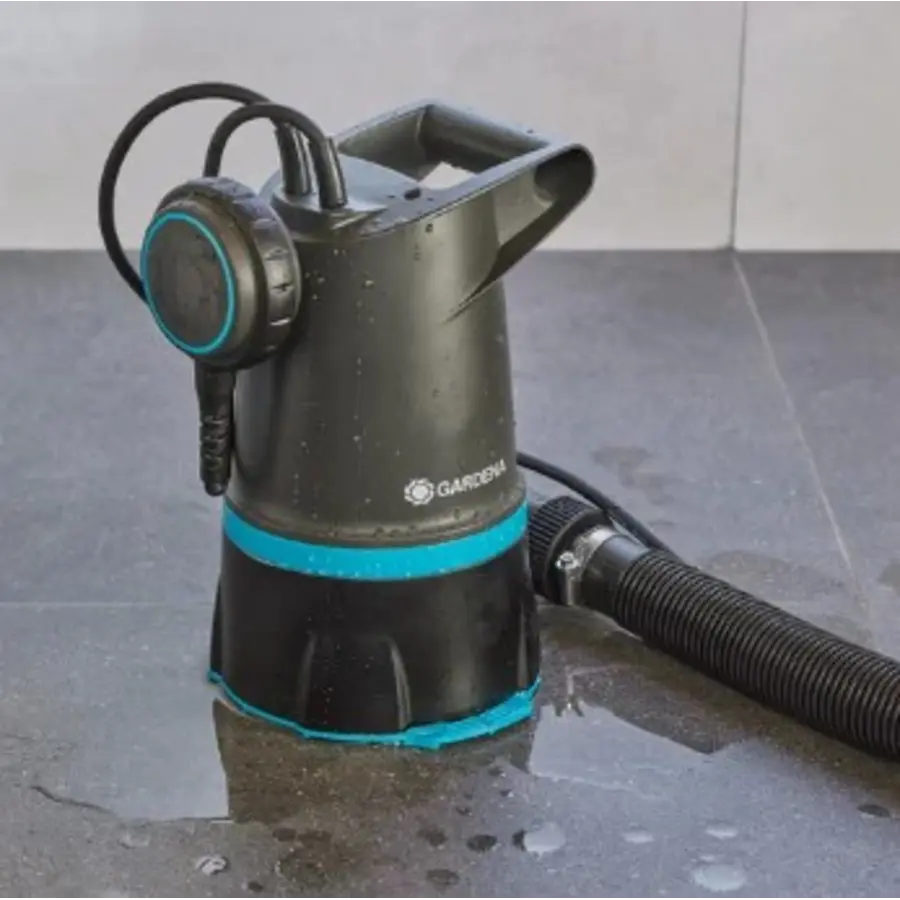 Hoogwater set 20000 | 20.000 l/u dompelpomp 2-in-1 + platte slang 10 m + opbergbox met voorfilter