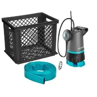 Hoogwater set 20000 | 20.000 l/u dompelpomp 2-in-1 + platte slang 10 m + opbergbox met voorfilter