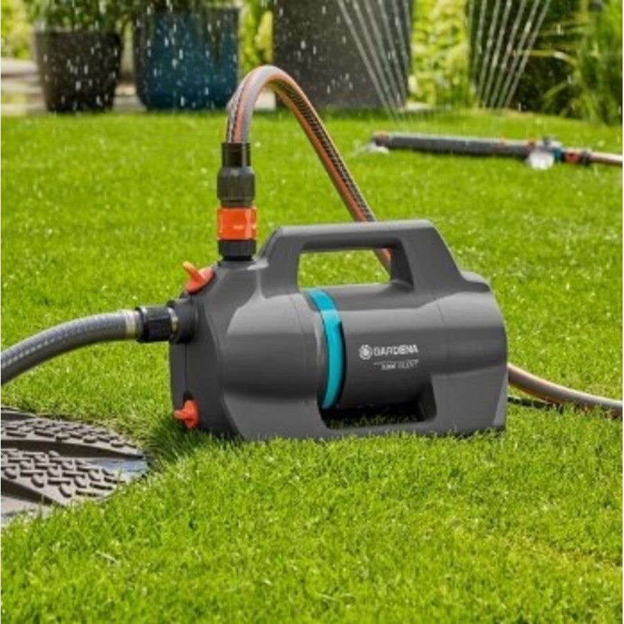 Besproeiingspomp 5200 Silent set | 5300 l/u | 3,9 bar | 600 W | incl. 20 m slang + 3,5 m aanzuigunit