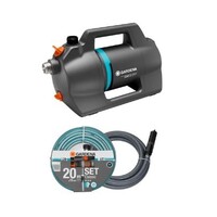Besproeiingspomp 5200 Silent set | 5300 l/u | 3,9 bar | 600 W | incl. 20 m slang + 3,5 m aanzuigunit