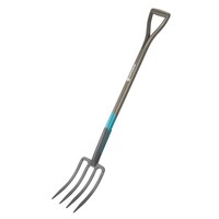 Spitvork 4-tands 117 cm | stevige tanden | ergonomische D-greep