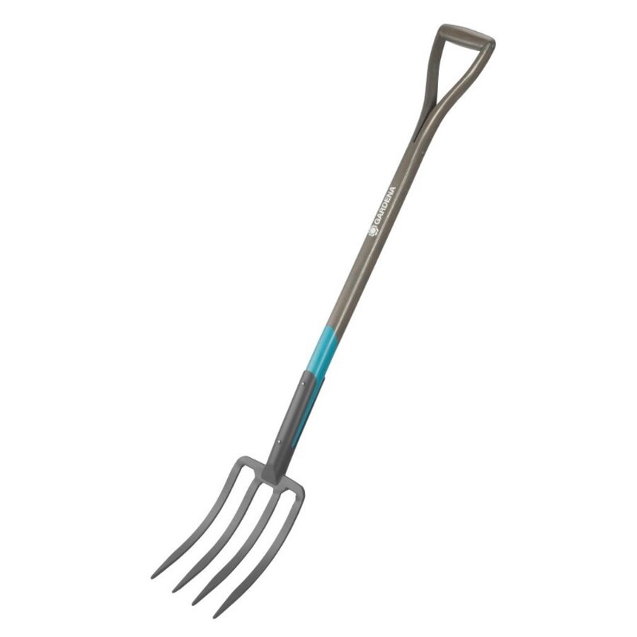 Spitvork 4-tands 117 cm | stevige tanden | ergonomische D-greep
