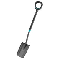 Ergonomische spade 113 cm | extra brede D-handgreep | gehard stalen blad