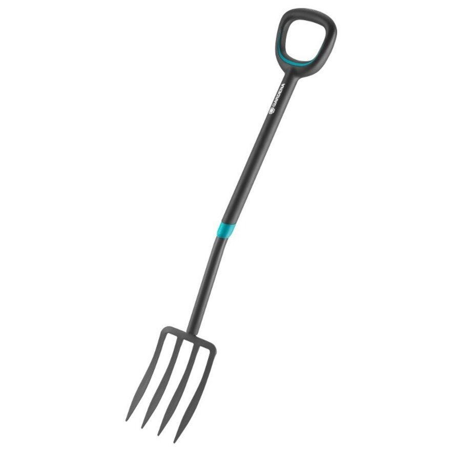 Ergonomische spitvork 4-tands | 117 cm | wortelvriendelijk spitten en beluchten