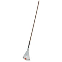 Verstelbare bladhark met verstelbare werkbreedte 30–50 cm | houten steel 140 cm